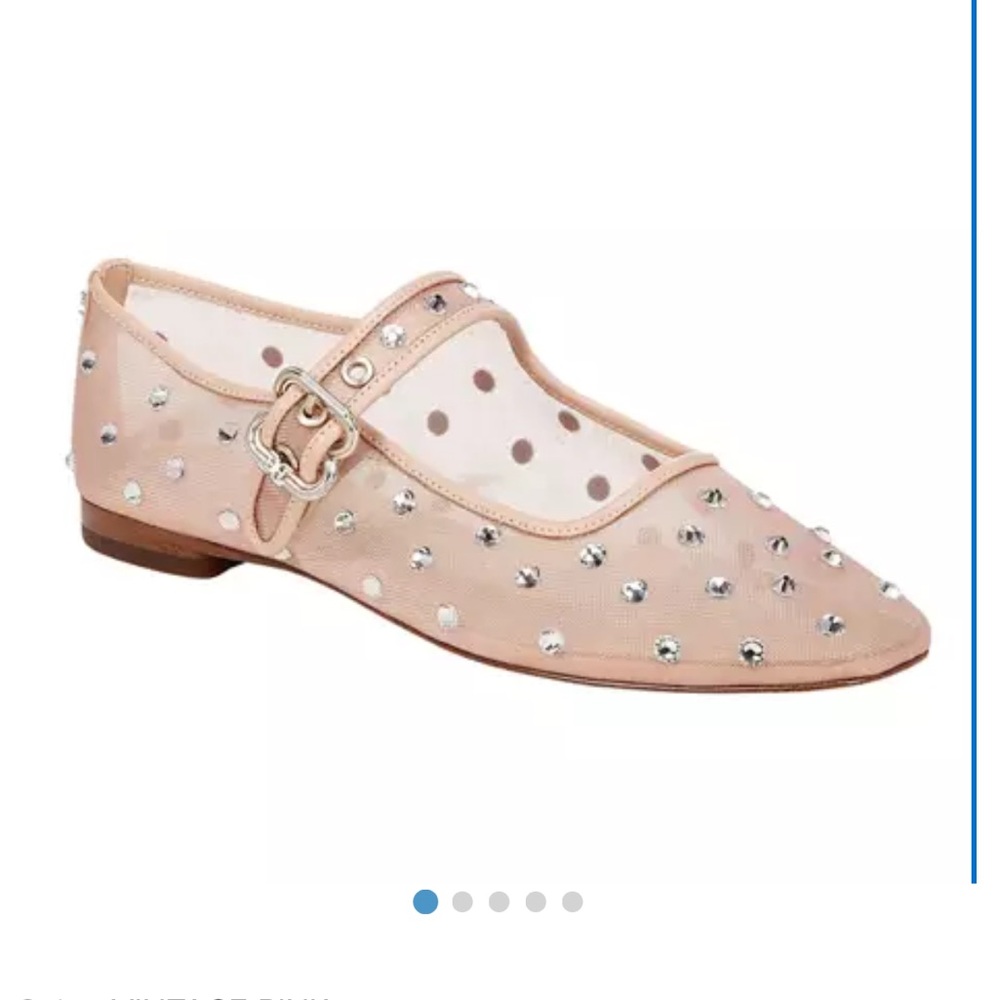 Sam Edelman Blush Pink Studded Mary Jane Flats